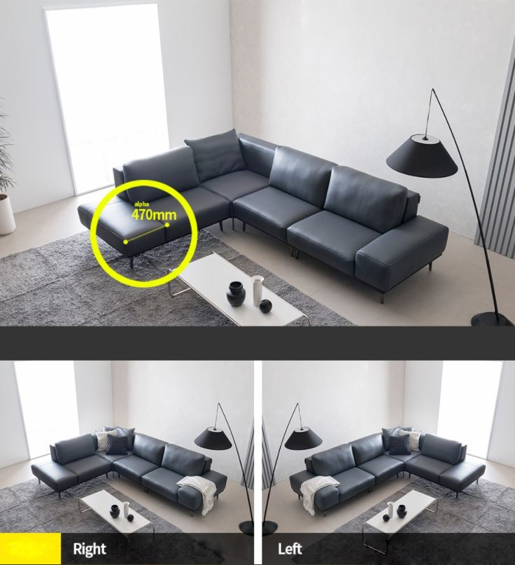 Sofa may đo đa phong cách góc giả da Microfiber sang trọng HNS22 - Ảnh 20