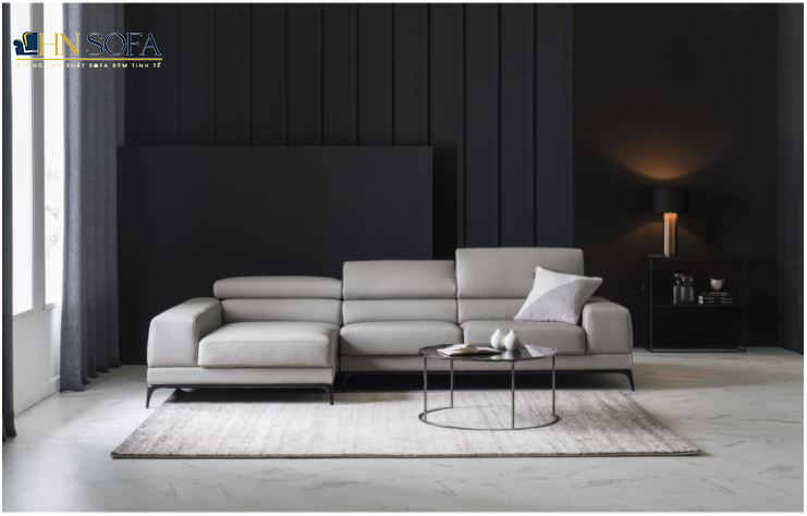 Sofa góc L hiện đại da Microfiber HNS21 - Ảnh 2