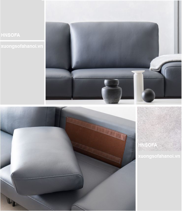 Sofa may đo đa phong cách góc giả da Microfiber sang trọng HNS22 - Ảnh 19