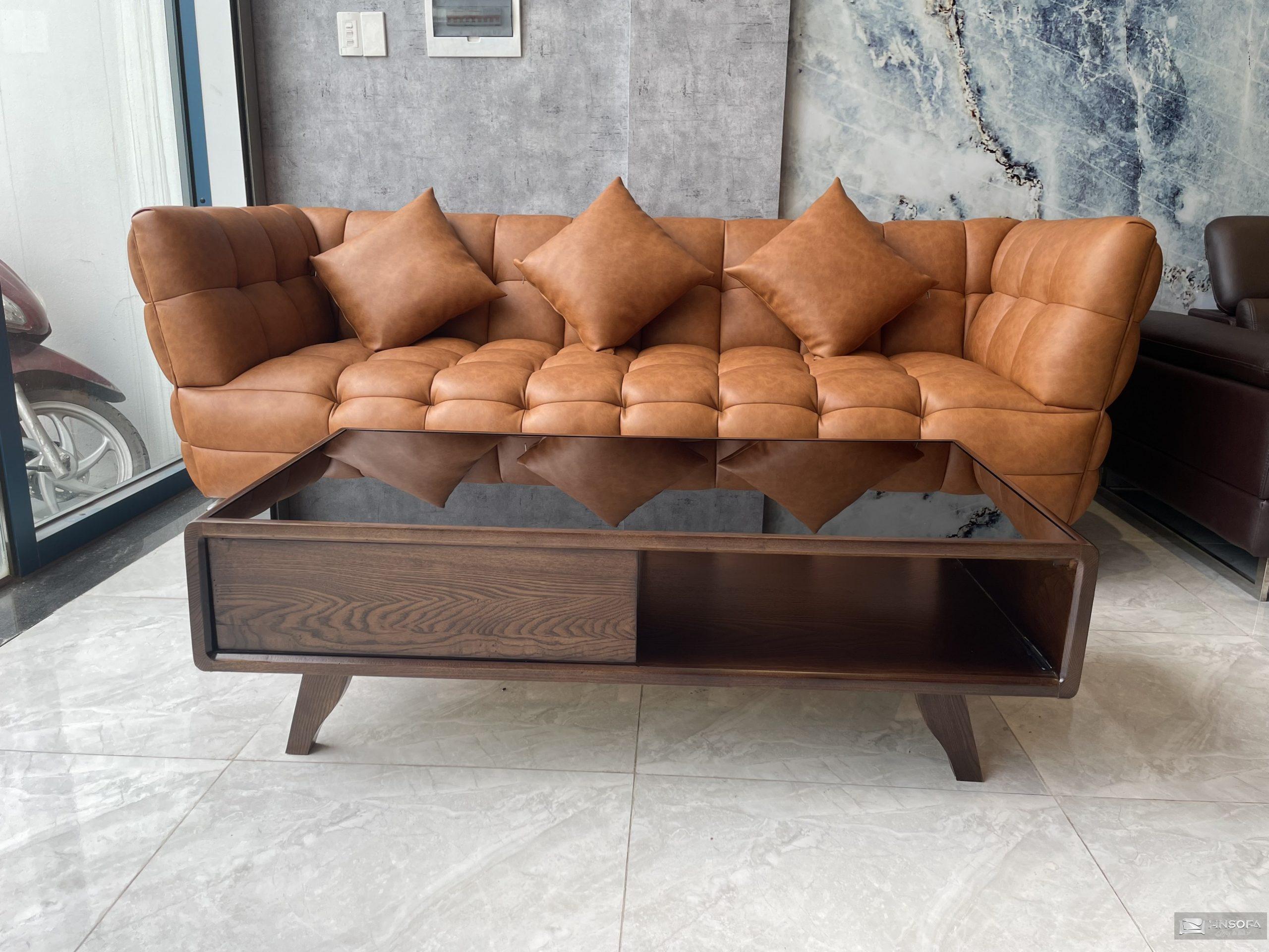Bàn trà gỗ Sồi tự nhiên BT18