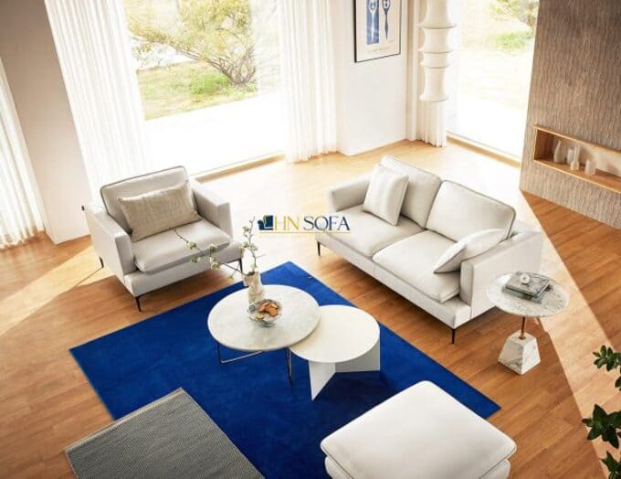 Mẫu sofa bộ da Microfiber HNS30