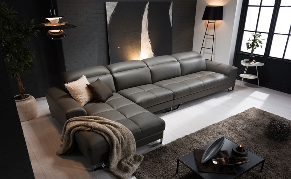 Mẫu sofa văng da Ý hiện đại HNS03 - Ảnh 7