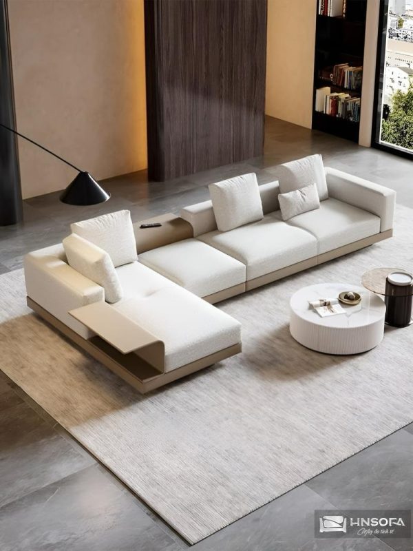 Ghế sofa chất liệu nỉ mềm mại