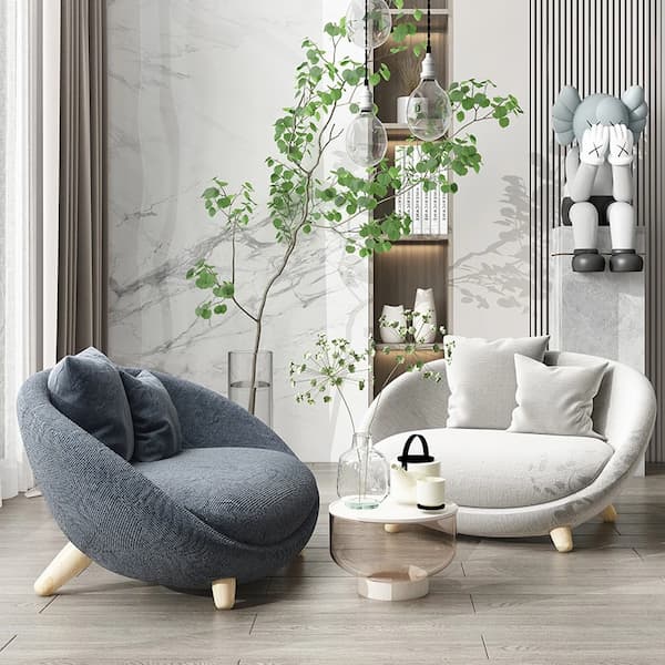 Mẫu ghế sofa tròn cong hiện đại