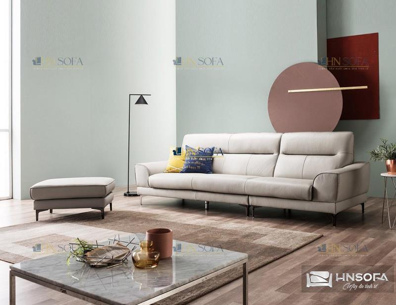 Chân ghế sofa đế lửng: Thiết kế này tạo cảm giác nhẹ nhàng và thoải mái, thường xuất hiện trong các mô hình sofa hiện đại và thư giãn