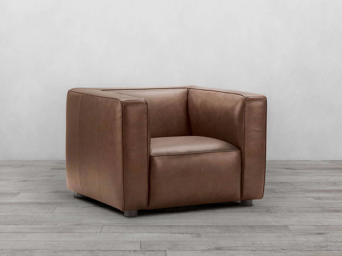 Ghế sofa đơn dáng vuông chất liệu da sang trọng và đẳng cấp SFĐ21