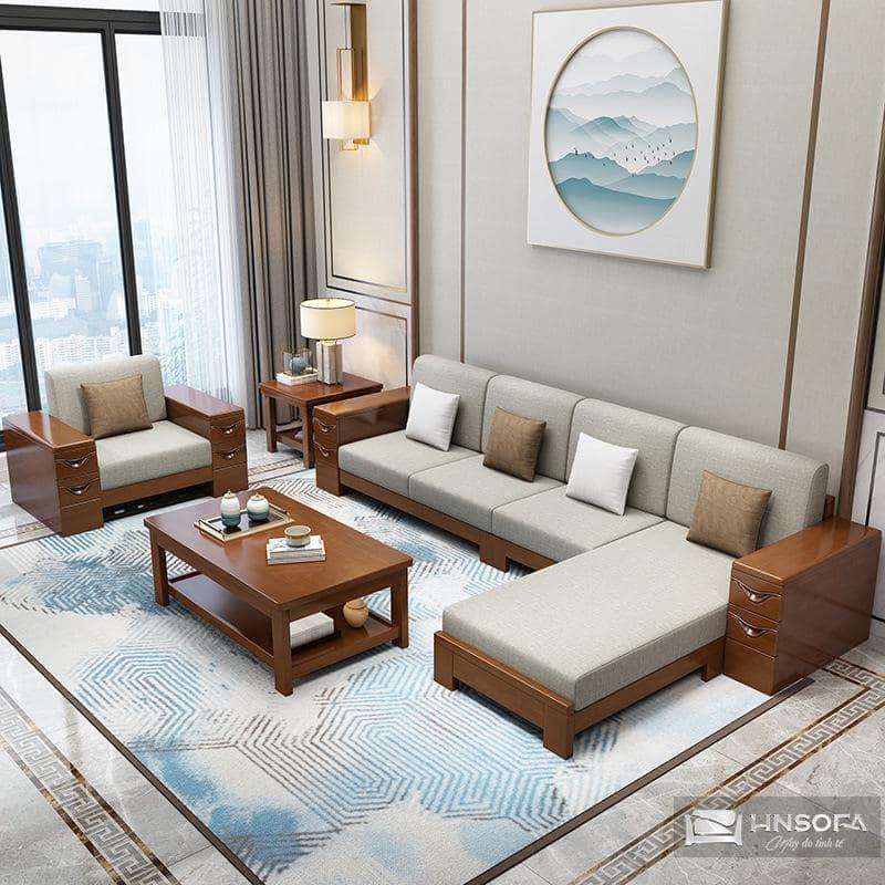 Sofa hộp gỗ cao cấp HNW03
