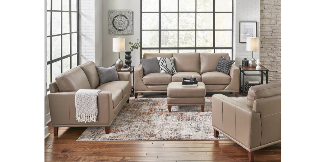 Sofa văng da bò kiểu dáng đời mới trẻ trung VP23