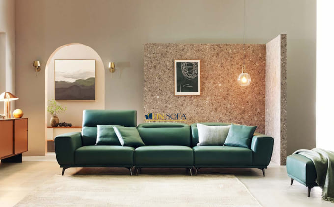 Mẫu sofa băng hiện đại kết hợp tựa lưng cao ngồi đọc sách mã HNS79