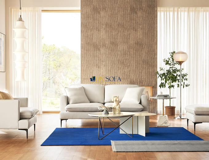 Hình ảnh minh họa mẫu sofa đơn da bò được ưa chuộng